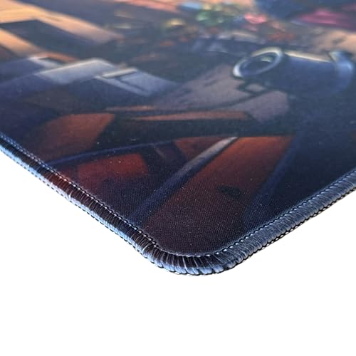 Foxtrot Designs MTG Playmat, 24in x 14in, Premium Stitched Edges, Non-Slip Bottom for MTG and Other TCGs. TCG Play Mat, Desk Mat, Goblin Design (Hog Goblin) - color: Hog Goblin