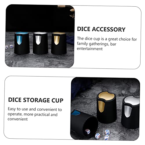 1pc Stylish Dice Cup Plastic Holder for Party Games Space-Saving Design for Dice Storage Stable Shaking Process for Bar and Ktv Entertainment
