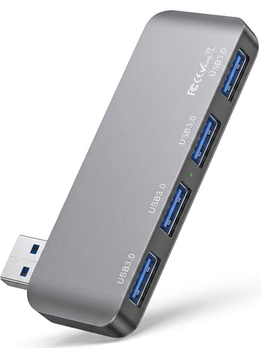 Right USB Hub, Cable-Free USB Splitter,Portable USB Hub for Laptop | One-hand Operation & Device Protection,Plug and Play,cordless integrated design,5Gbps High Speed Transfer - style: Right USB 3.0 Hub