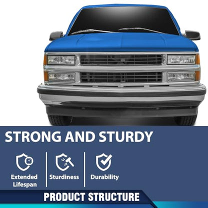 PIT66 Hood Insulation Pad 1/2" with Clips Compatible with Chevy GMC C1500 C2500 C3500 and Suburban 1988-1998 - style: 1988-1998 Chevy/GMC