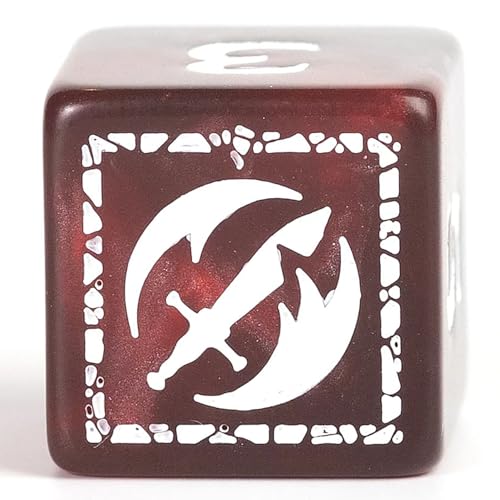 D&D Adventure Dice (Fighter Class: Red) - style: Fighter Class: Red