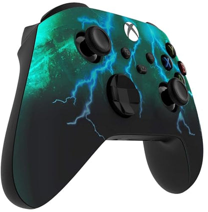 Custom Controllerzz Wireless Controller for Microsoft Xbox Series X/S & Xbox One - Custom Soft Touch Feel - Custom Xbox Series X/S Controller (X/S Green Skies) - color: X/S Green Skies