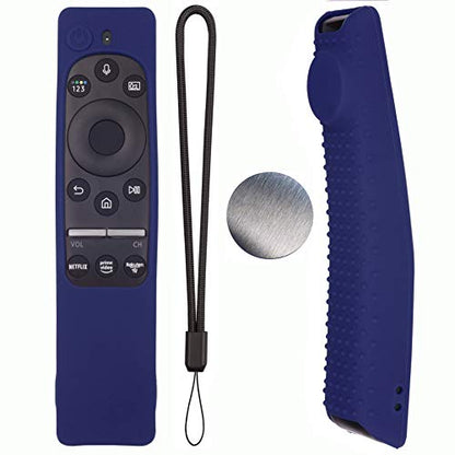 Silicone Protecitve Case Cover for Samsung Smart TV Remote Control BN59 Series, with Magnet Anti-Lost Shockproof Soft Anti Slip Samsung Remote Control Cover (Midnight Blue) - color: Midnight Blue