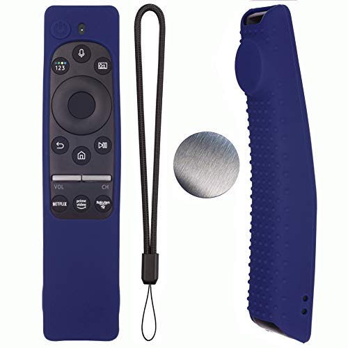 Silicone Protecitve Case Cover for Samsung Smart TV Remote Control BN59 Series, with Magnet Anti-Lost Shockproof Soft Anti Slip Samsung Remote Control Cover (Midnight Blue) - color: Midnight Blue
