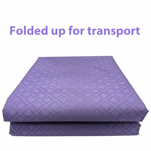 Speed Cloth Poker Table Fabric - 108X60 Inch Section of Casino Card Game Table Felt Top Cover Accessories - Purple - color: Purple