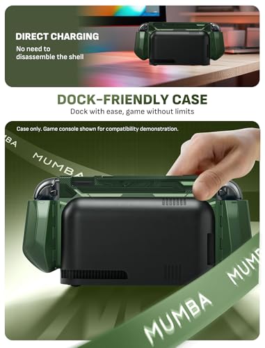 Mumba Blade Series Case for Nintendo Switch 2 [Dock Friendly] [Military-Grade Protection] Switch 2 Grip Protective Cover Shell, Quick-Release Joy-Con, Accessories for Switch 2 Controllers (Green) - color: Avocado Green