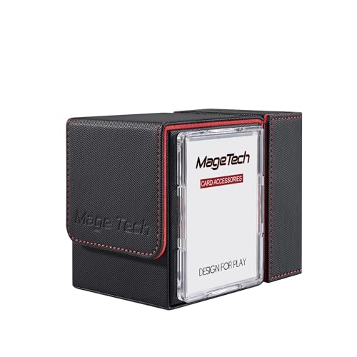 Mage Tech Adventurer [Paragon] Commander Kit - Avatar Holder + Backpack Dice Box Snap-On Back Panel, with Life Tracker - MTG Commander/EDH - Black/Red - color: 2. Ambition (Black/Red), style: 4. Paragon[commander Kit]