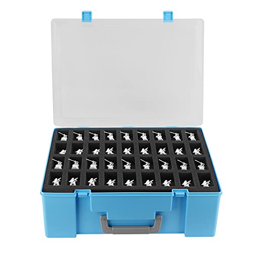 Miniature Storage Sturdy Carrying Figure Case -108 Slot Figurine Minature Carrying Case Compatible with D&D and More (Blue) - color: Blue