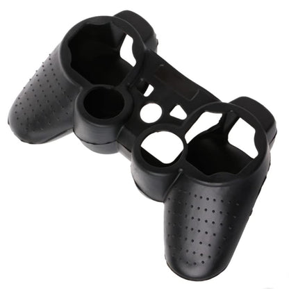 Silicone Case Soft Protective Skin Cover for PS3 Controller Gel Rubber Case Cover Replacement (Black) - color: Black