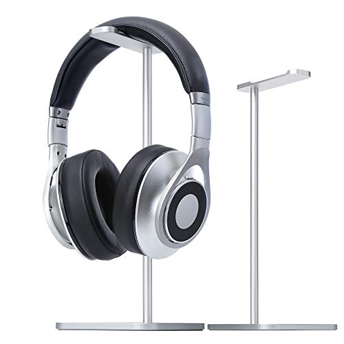 Headphone Stand for Desk, Aluminum Headset Stand (Silver) - color: Silver