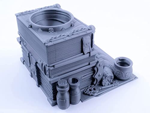 Spell Books Dice Tower for All Dice Sizes. Perfect Dice Roller for Dungeons and Dragons, Tabletop RPG, Miniature Games and Board Games