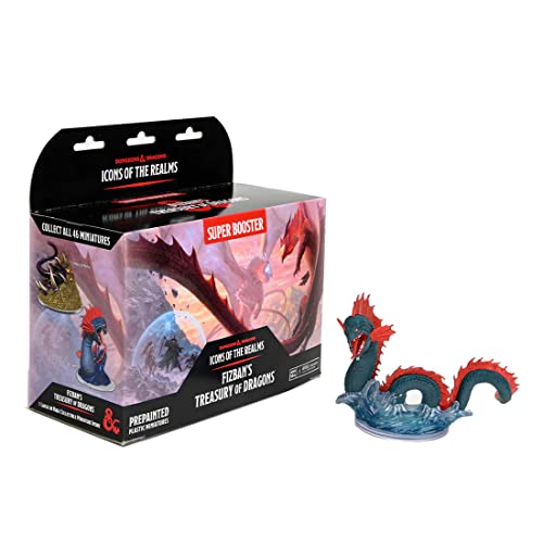 WizKids D&D Icons of The Realms: Fizban's Treasury of Dragons - Super Booster (Set22) - Contains 1 Huge Rare Figure, Pre-Painted, Pre-Assembled, Miniature, Dungeons & Dragons - style: Super Booster