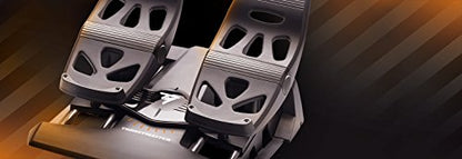 Thrustmaster TFRP Precision Flight Sim Rudder Pedals - PS5, XBOX & PC | self-centering axis, long travel, aluminum rails, differential breaking, for all types of flight, adjustable resistance