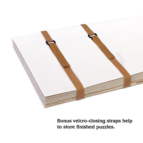 Lavievert 1500 Piece Jigsaw Puzzle Board with Padded Cover, Portable Case with 6 Sorting Trays & Detachable Board, Puzzle Caddy Storage Saver with Non-Slip Surface for Adults - size: Up to 1500 pcs
