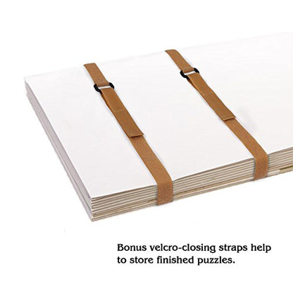 Lavievert 1500 Piece Jigsaw Puzzle Board with Padded Cover, Portable Case with 6 Sorting Trays & Detachable Board, Puzzle Caddy Storage Saver with Non-Slip Surface for Adults - size: Up to 1500 pcs