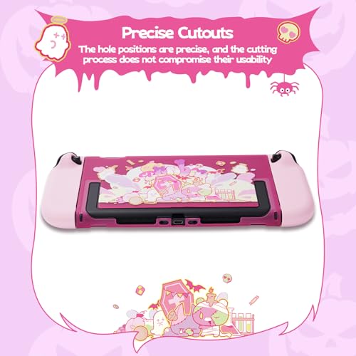 GeekShare Slim Protective Case Compatible with Switch 2 (2025), Anti-Scratche and Shock-Absorption Dockable Hard Shell for Switch 2 Game Console - Patch Moe Doll - color: Patch Moe Doll