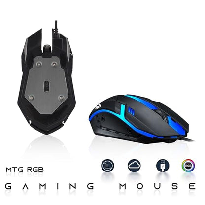 TechMagnet HP G3 Desktop RGB Computer PC Intel i7-6th Gen, 16GB DDR4 Ram 512GB SSD, Dual 24 Inch Monitor, GT 1030, RGB Speaker, Gaming Keyboard Mouse, 2X ARGB Fan WiFi, Windows 11 Pro (Renewed) - size: i7-6th Gen | GT 1030, style: Dual 24-Inch