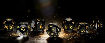 Crystal Polyhedral Dice Set for DND (7-Piece) - Hand-Polished Gemstone Gaming Dice for Dungeons and Dragons & Tabletop RPGs, with Gift Case - color: Sj-006
