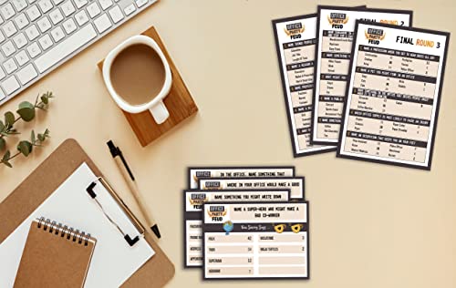 Office Friendly Feud Quiz, Family Feud Quiz, Office Party Games, Team Building Games, Feud Trivia Quiz - color: Neutral With Accent Colors