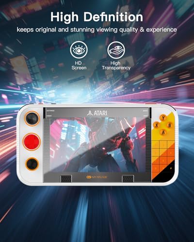 3 Pack Screen Protector for My Arcade Atari Gamestation Go Handheld Game Console, 9H Hardness Tempered Glass for My Arcade Atari Gamestation Go,Anti-Scratch, HD Clarity,Bubble Free