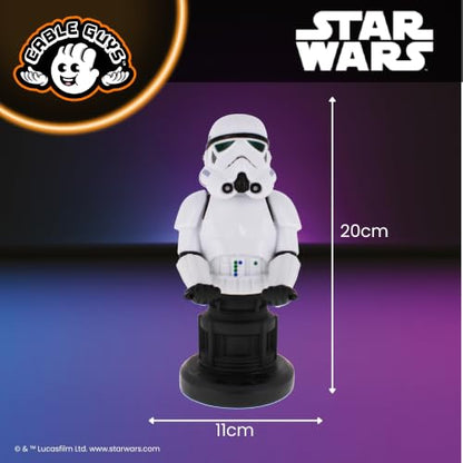 Cableguys Star Wars Stormtrooper Controller Holder & Phone Stand - Gaming Accessories for Room and Desk Setup, Holder Compatible with Xbox, PlayStation & Most Standard Game Controllers