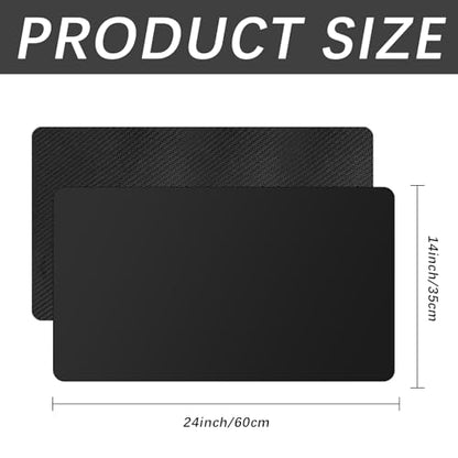 6 Pcs Black Card Gaming Mat 14x24 Inch, Playmat Table Smooth Playing Card Mat,Versatile Card Game mat and Desk pad for Home Office Use - color: 6 Pcs Black Gaming Mat