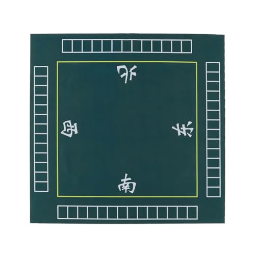 Alasum Mahjong Table Mat Thick Felt Game Mat with Non-Slip Backing Square Table Cover 30.70X30.70 Inch Noise Reduction Board Game for Mahjong Dominoes Poker