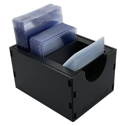 EnderToys Card Caddy (TCG Rip Station) - Toploader Dispenser - Penny Sleeve Holder - color: Card Sleeve Slim Caddy - Black