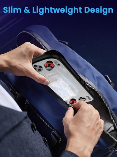 for Ayn Odin 3 6inch TPU Grip Case – Shockproof Non-Slip Full Protective Cover with Kickstand, Anti-Scratch Drop Protection Gaming Console Case (Black - color: Black