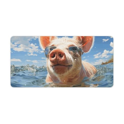 Blue Water Pets Desk Pad Protector Non-Slip Gaming Desk Mat Waterproof Desktop Mat for Keyboard and Mouse Large Mousepad Smooth Writing Pad for Home Office Work(23.6 X 13.8)