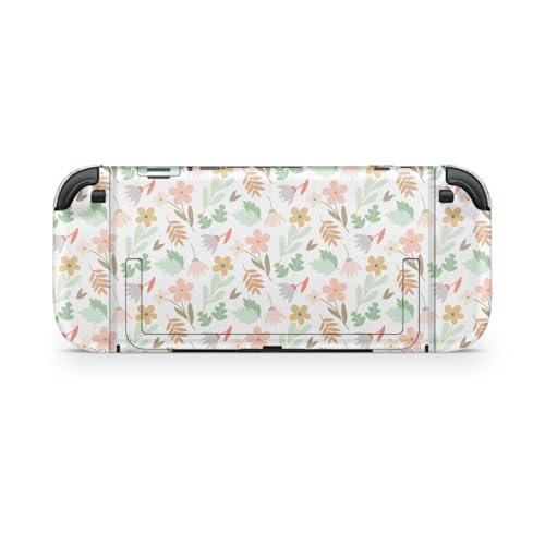Gaming Skin Compatible with Nintendo Switch 2 Console Only - Neutral Flowers - Premium 3M Vinyl Protective Wrap Decal Cover - Easy to Apply | Crafted in The USA by MightySkins - color: Neutral Flowers, size: Switch 2 Console Skin Only, style: Matte Finish