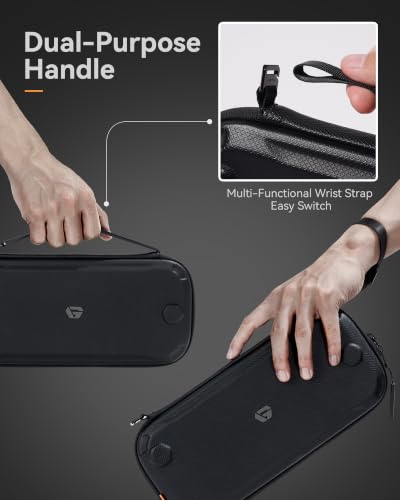 Slim Switch 2 Carrying Case, Protective Hard Shell Case with 12 Game Card Slots, Portable Lightweight Travel Case for Switch 2 with Military-Grade Protection, Soft Inner Screen Cover, Tactical Style