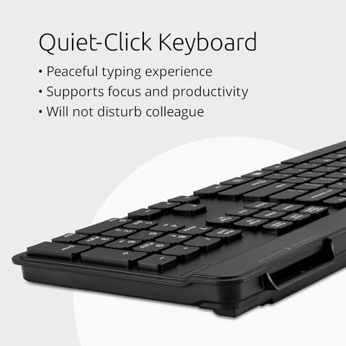 Kensington KB201C Simple Solutions Wired Keyboard with Smart Card Reader (CAC), TAA Compliant, Black (K75454TAA) - size: Wired Keyboard w/ CAC reader