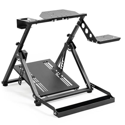 Marada X Frame Steering Wheel Stand Racing Sim Cockpit with Seat Slot | Easy Foldable Fit for Logitech G25 G27 G29 G920, for Thrustmaster T300 T248, for Fanatec, No Pedal & Shifter