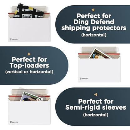 510-Pack Card Shipping Envelopes - 7 x 4.35 Inches Trading Cards Self-Adhesive Mailers, Perfect Fit for Semi-Rigid Sleeves, Toploaders & Ding Defend Protectors - Hobby Mailing Supplies - color: White - 510 Pack