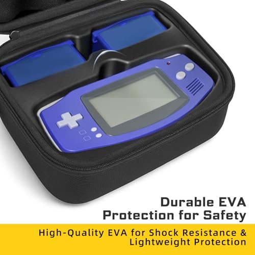 Case for Gameboy Advance, Accessories for GBA, Hard Storage Portable Bag for GBA - Holds 6 Games