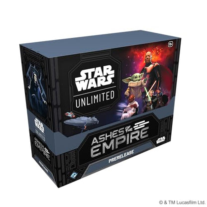 Star Wars: Unlimited Ashes of the Empire Prerelease Box | 6 Booster Packs, Exclusive Promo Cards, Battle of Endor TCG Tournament Kit and More, Ages 12+, 2+ Players, 30 Min Playtime