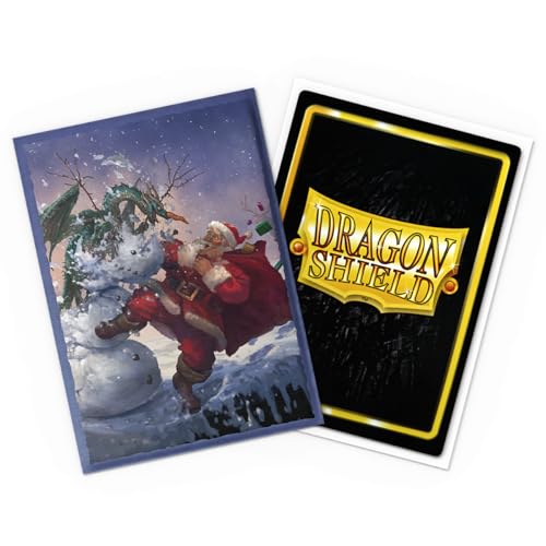 Dragon Shield | Brushed Art Sleeves | Christmas 2025 | 100 CT - Smooth & Tough Premium TCG Sleeves | Compatible with Pokemon, Flesh & Blood, One Piece & Magic the Gathering - color: Christmas 2025