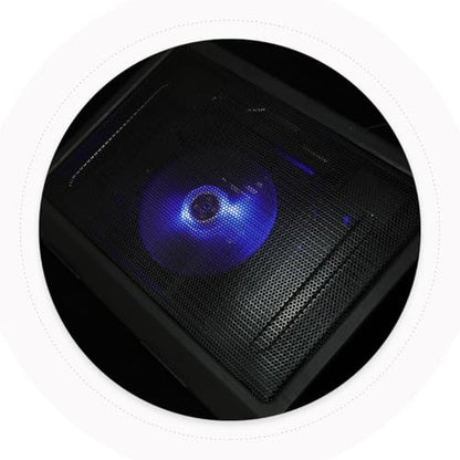 Sewroro Silent Laptop Cooling Pad with USB Powered Fan Non-Slip Adjustable Laptop Stand for Gaming and Office Use 12.99X9.84X0.94 Inch Cooling Accessory