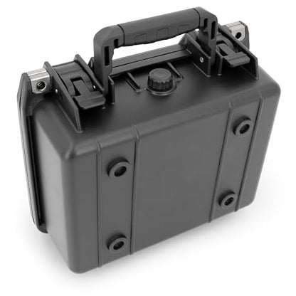 CASEMATIX 11" Waterproof Hard Case with Customizable Foam for Portable Electronics, Tools and Accessories - Hard Shell Small Plastic Case with Pre-Diced Travel Case Foam Interior - size: 11"