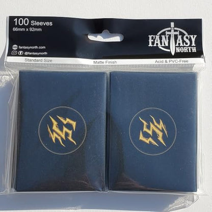 Elements I - 100 Textured Matte TCG Card Sleeves - Fits Magic MTG Commander Pokemon and Other Card Games - Playing Card Sleeves (Lightning) - style: Lightning