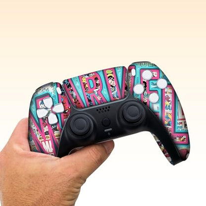 Marrvel Custom PS-5 Controller Wireless compatible with Play-Station 5 Console by BCB Controllers | Proudly Customized in USA with Permanent HYDRODIP Printing(NOT JUST A SKIN)(MODDED) - color: Marrvel, size: Modded - Front & Back Print