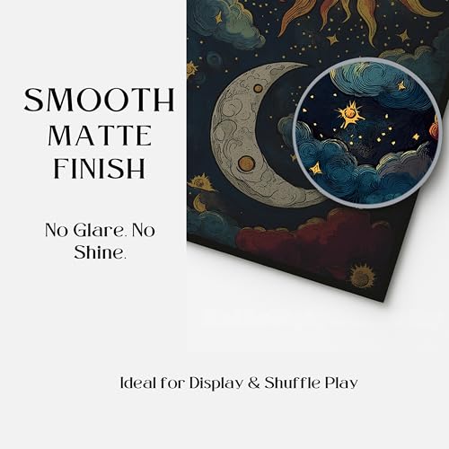 Smooth Matte Finish Tarot Card Sleeves 100CT - 72x122mm Precision Fit for Tarot Cards and Collectible Card Protection