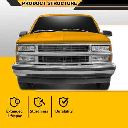 CNNELL Hood Insulation Pad 1/2" with Clips Compatible with 1988-1998 Chevy Truck C1500 K2500 3500 Black - style: 1988-1998 Chevy Truck