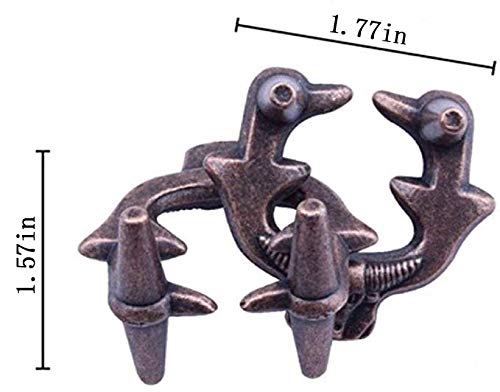 Brain Teaser Puzzle for Adults Puzzles Metal Hole Lock Adult Educational Toy Jigsaw IQ Puzzle (Ferrous) - color: Ferrous