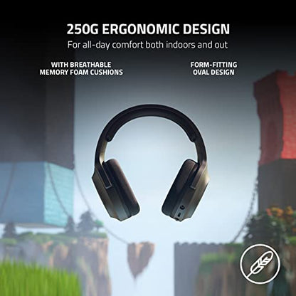 Razer Barracuda X Wireless Gaming & Mobile Headset, Black | 2.4GHz Wireless + Bluetooth, Lightweight, 40mm Drivers, Detachable Mic, 50 Hr Battery - color: Classic Black, size: Standard, style: Barracuda X