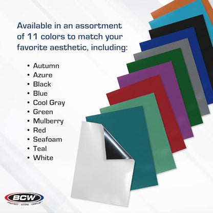 BCW Elite2 Matte Card Sleeves – Mulberry | Anti-Glare Front | Textured Back | Fits Standard 2.5" x 3.5" Cards - 100 Pack - color: Mulberry