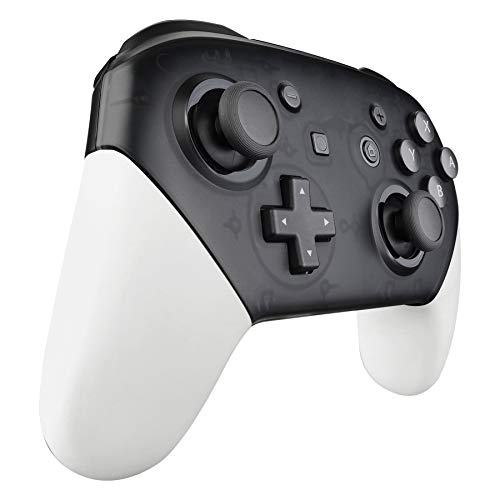 eXtremeRate White Replacement Handle Grips for Nintendo Switch Pro Controller, DIY Custom Hand Grip Shell for Nintendo Switch Pro - Controller NOT Included - color: White