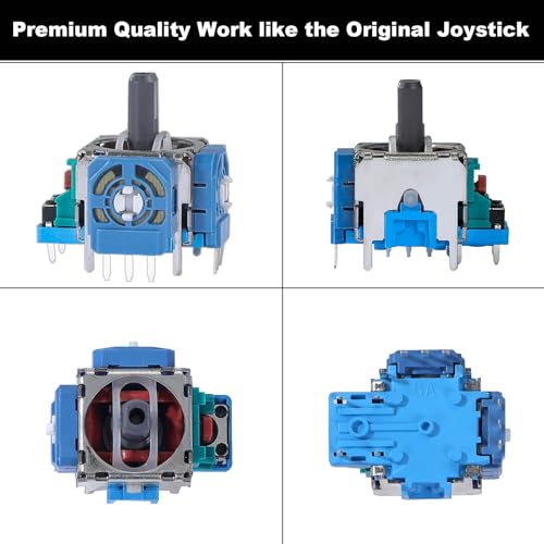 IKPEK 2 Pack Analog 3D Joysticks Replacement for PS5 Controller, Joysticks Part with Repair Screwdriver Kit for Playstation 5 DualSense Controller - color: Green - 2pcs