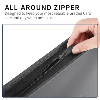 Snekdy premium 1024-pocket trading card binder, 16-pocket cards album, waterproof PU-leather Cover album with side loading, holds gaming, baseball, basketball & sports cards (light grey) - color: light grey